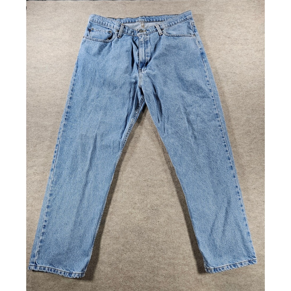 Vintage Polo Jeans Co Ralph Lauren RL67 Mens 38x30 Blue Loose Fit Denim Jeans